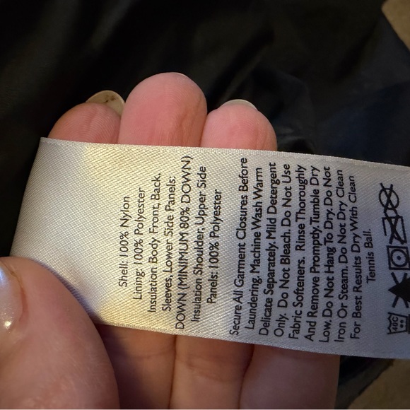 Eddie Bauer Women’s Coat Trinity Down Parka Size Small BLACK Jacket Belted - Picture 10 of 11